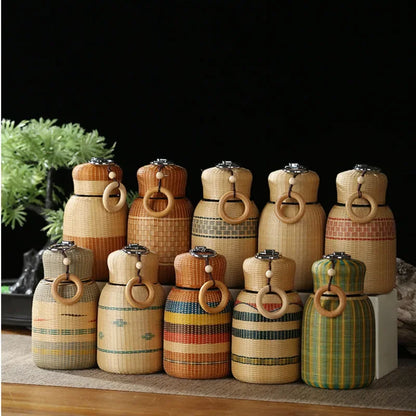 Artisan Bamboo Insulated Travel Cup - Stainless Steel Vacuum Bottle